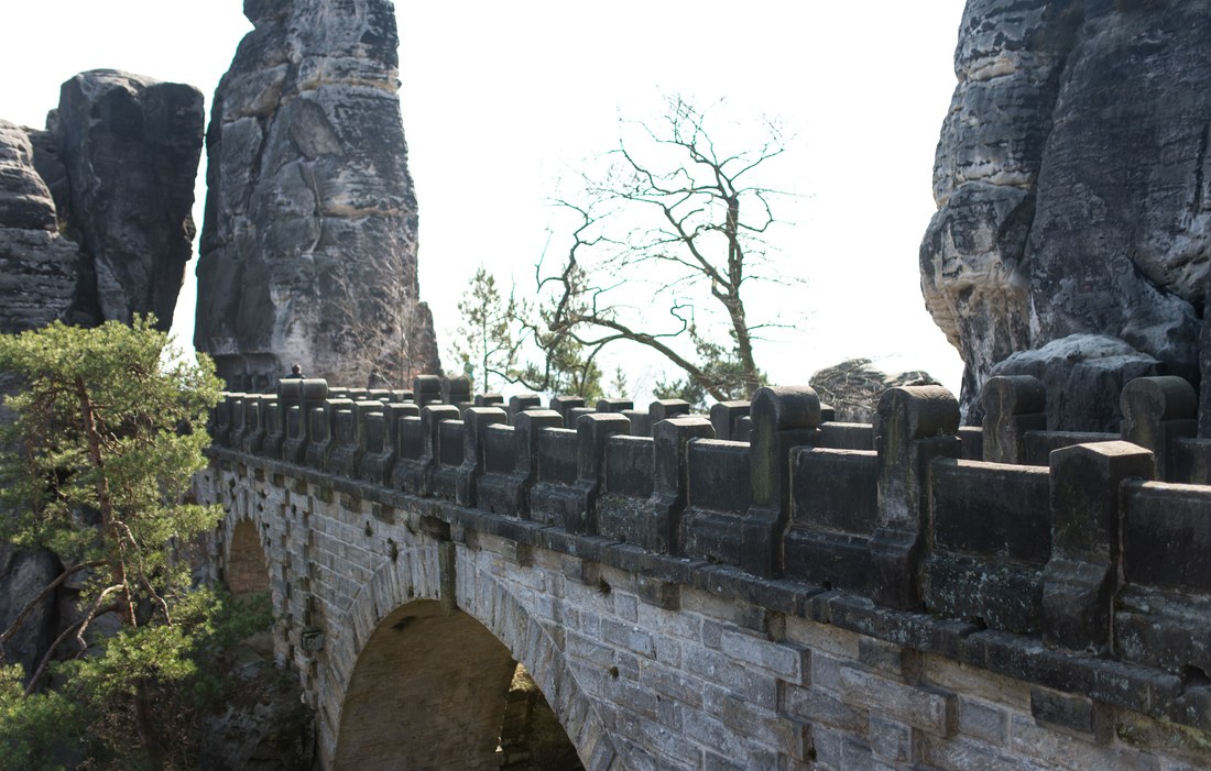 Le pont de Bastei en grès