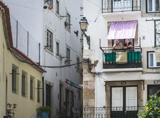 Portugaises à leurs fenêtres 