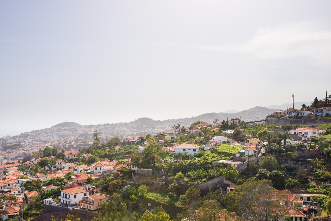 Panorama depuis le téléphérique de Funchal