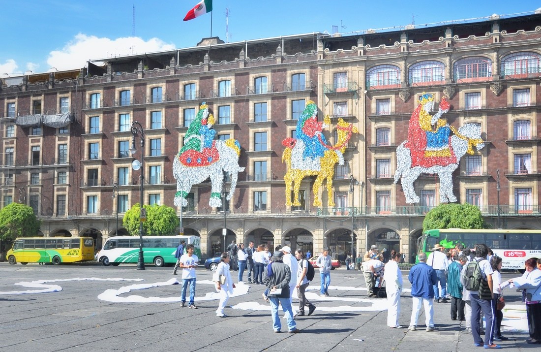 Zocalo, Plaza de la constitucion, Mexico City