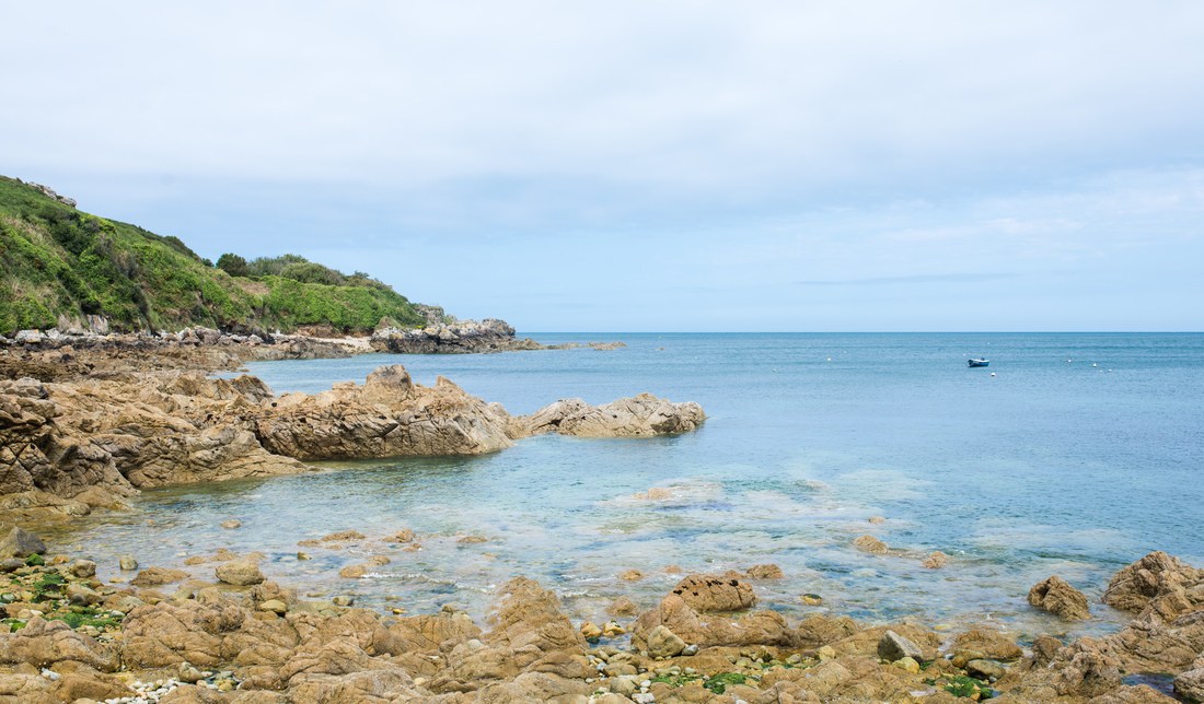 Paysage de bord de mer en Normandie