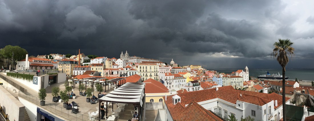 Orage sur Lisbonne 