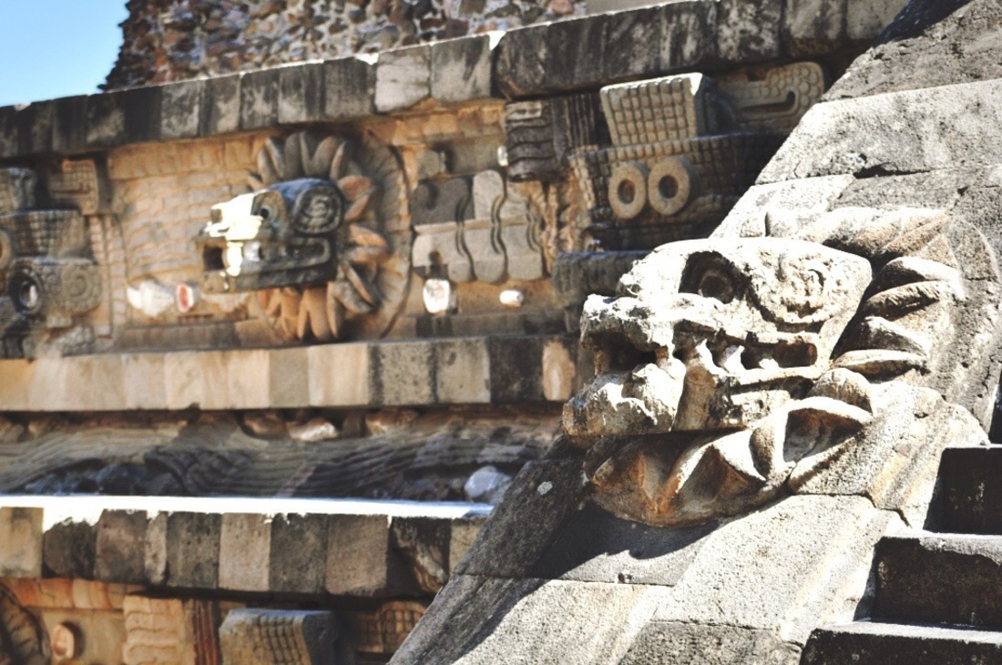 Têtes de Quetzal, Teotihuacan