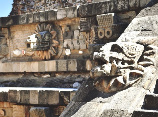Têtes de Quetzal, Teotihuacan