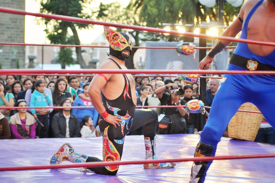 Lucha libre à Puebla, Mexique