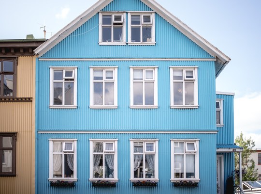 Jolie maison bleue 