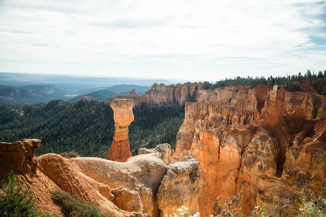 Les couleurs rouges de Bryce Canyon, Utah