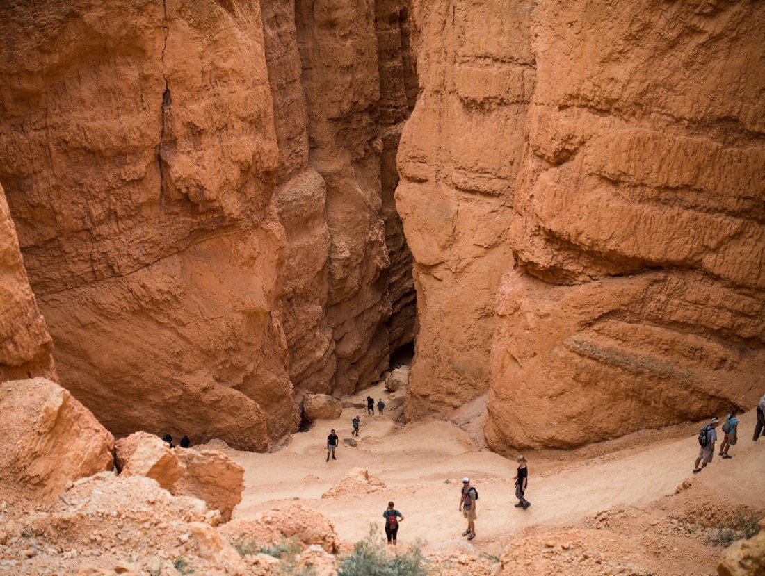 Marche dans le canyon 