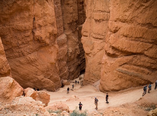 Marche dans le canyon 