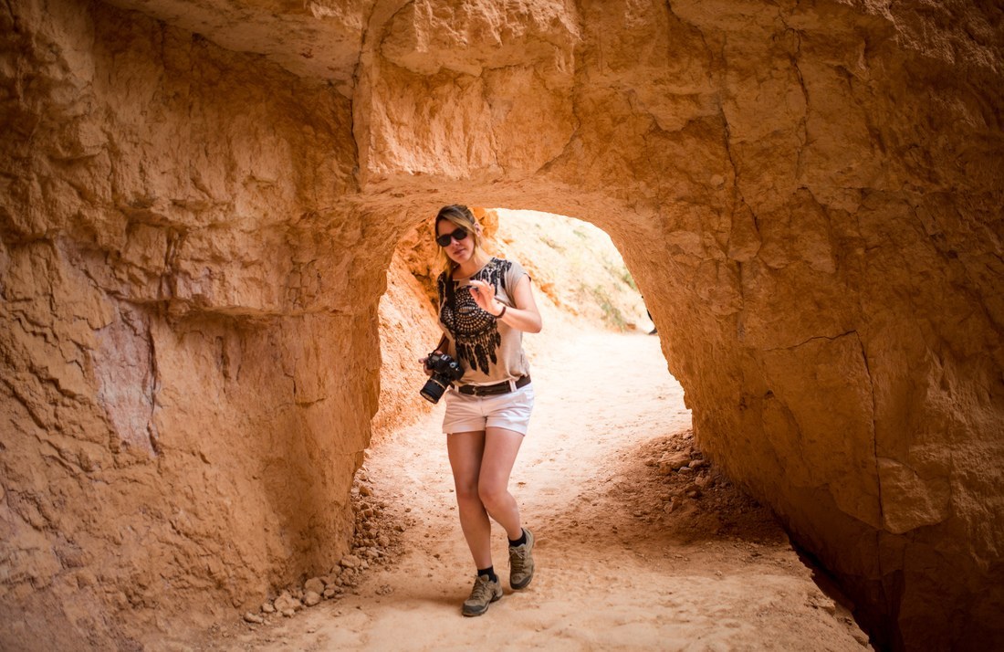 Manue dans le canyon