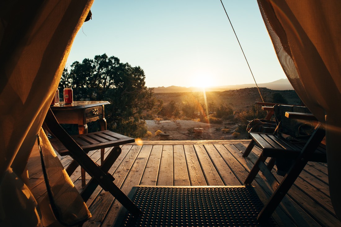 Lever de soleil sur Moab 