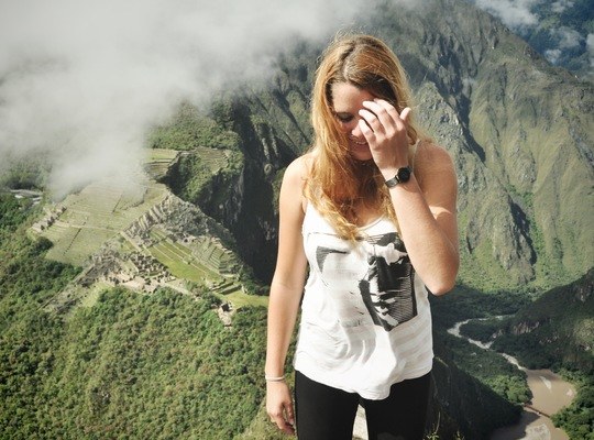 Portrait au sommet de Machu Picchu
