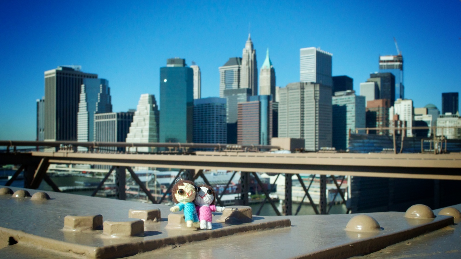 NYC Skyline depuis le Brooklyn Bridge NYC Skyline depuis le Brooklyn Bridge