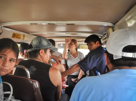 A l'intérieur d'un bus du Perou