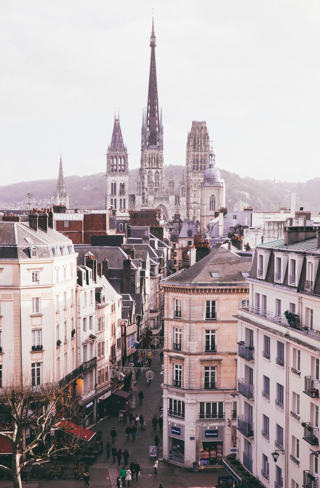 Vue sur les toits de Rouen