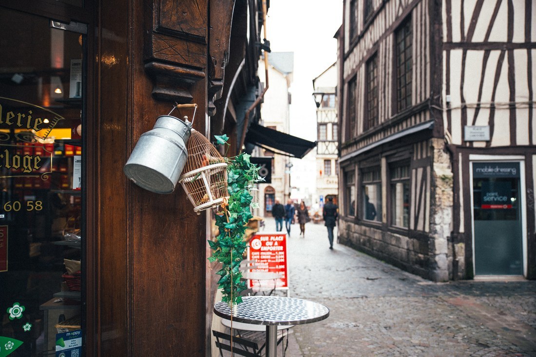 Petite ruelle typique de Rouen