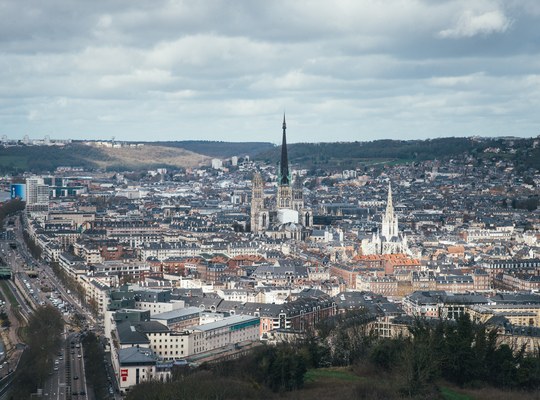 Vue panoramique sur Rouen