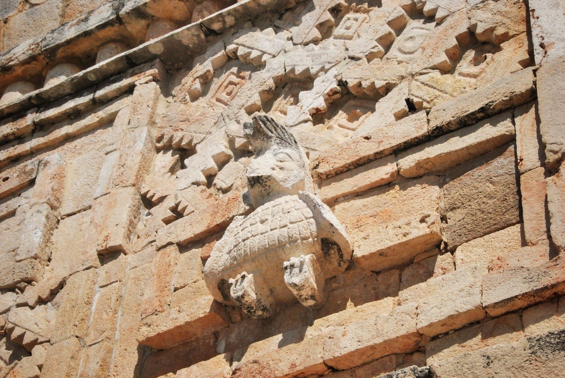 Décoration sur les ruines d'Uxmal