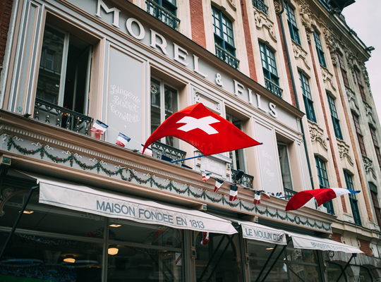 Lille aux couleurs du match de foot 