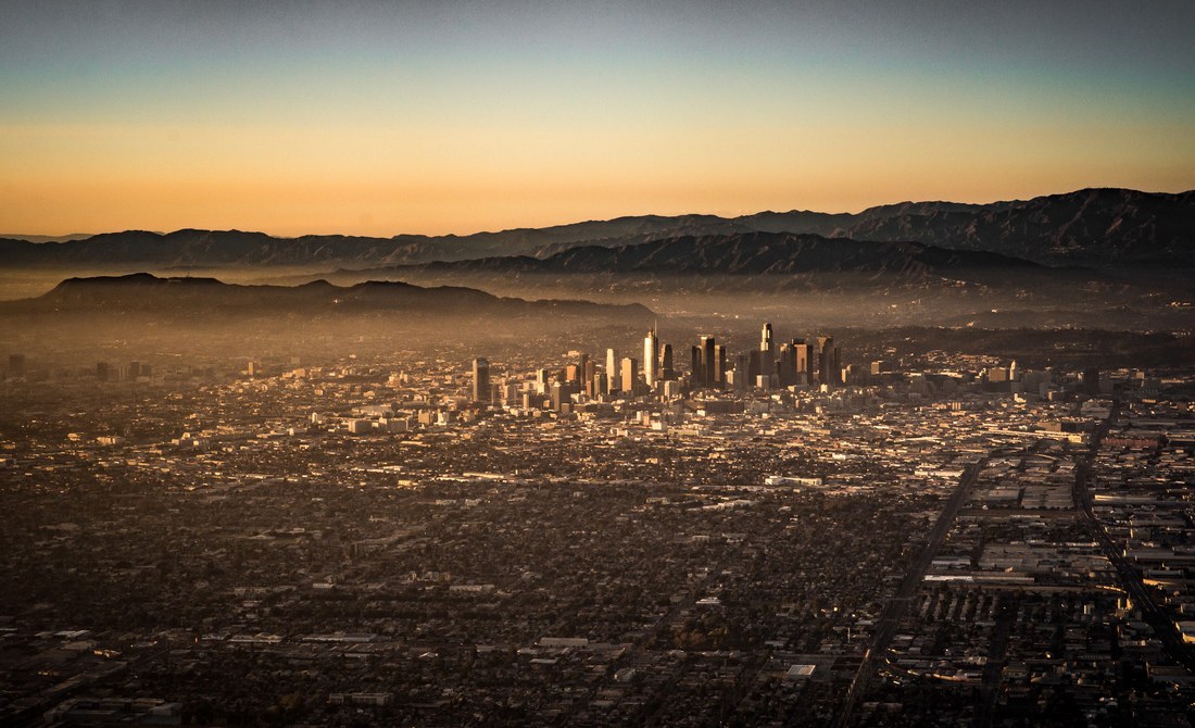 Los Angeles au coucher du soleil