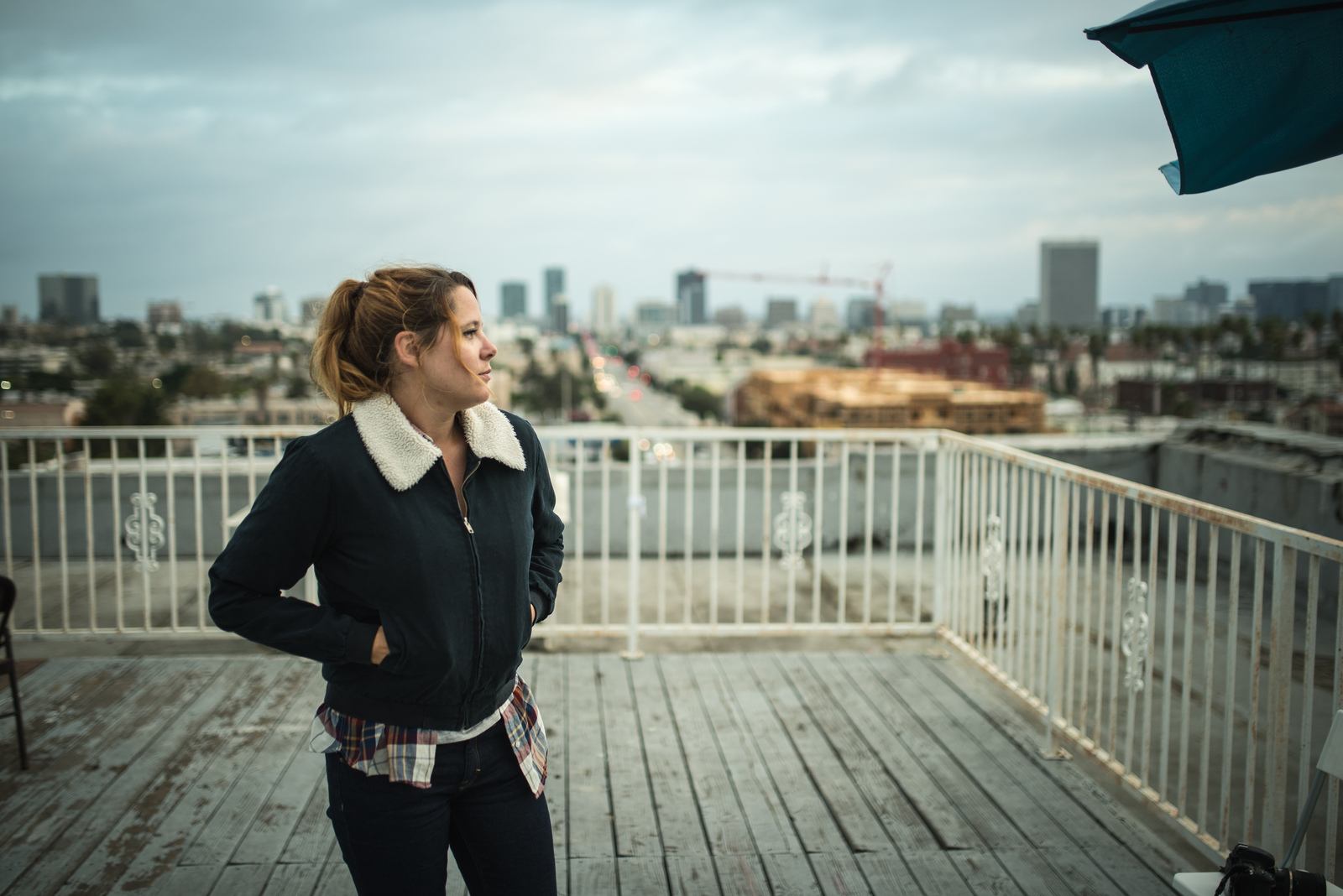 Vue sur la ville de Los Angeles depuis les toits