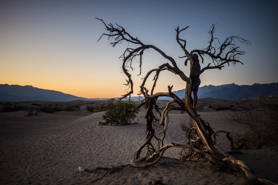 Coucher de soleil sur Death Valley