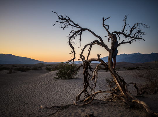 Coucher de soleil sur Death Valley