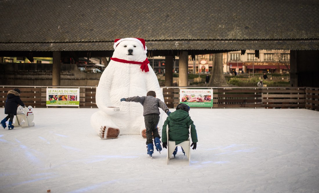 L'ours de la patinoire