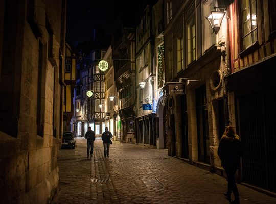 Dans les petites rues de Rouen