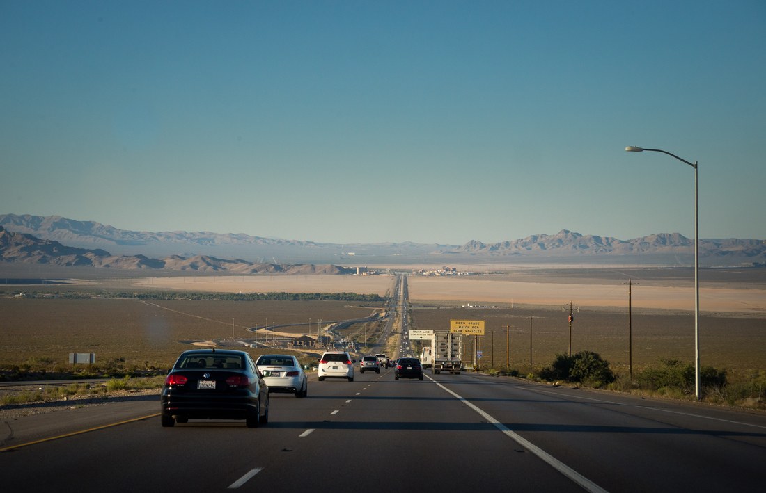 Interstate 15, Nevada, en direction de Vegas