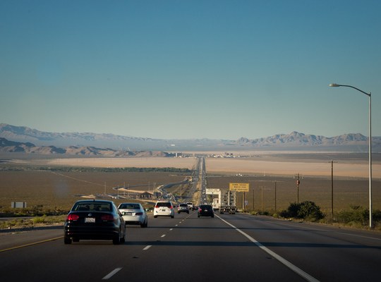 Interstate 15, Nevada, en direction de Vegas