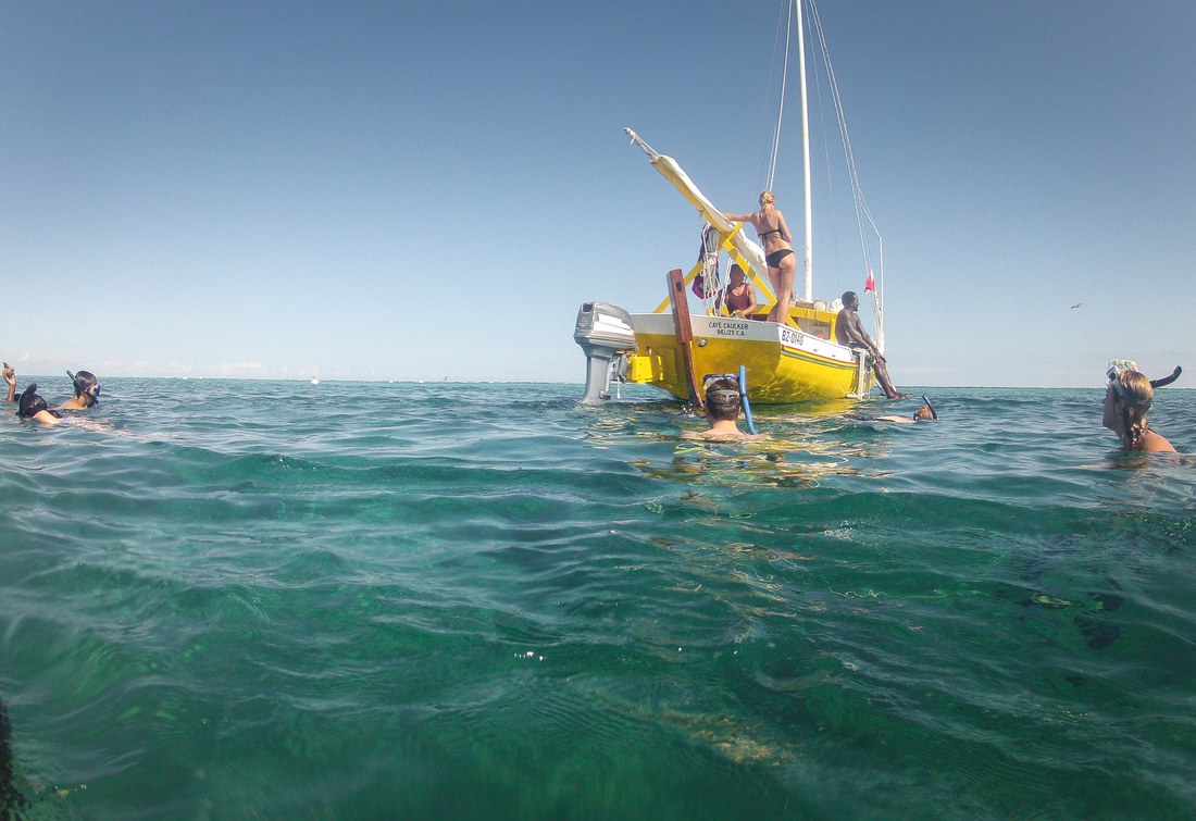 Bateau et plongée au Belize