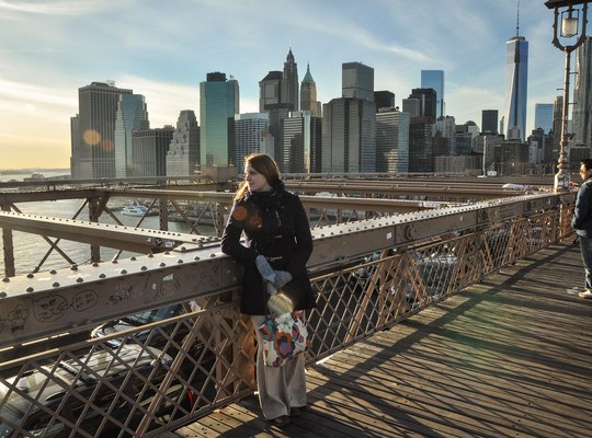 Manhattan skyline depuis le Pont de Brooklyn