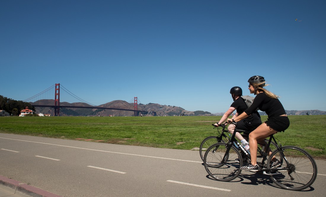 Faire du vélo, Golden Gate Bay 