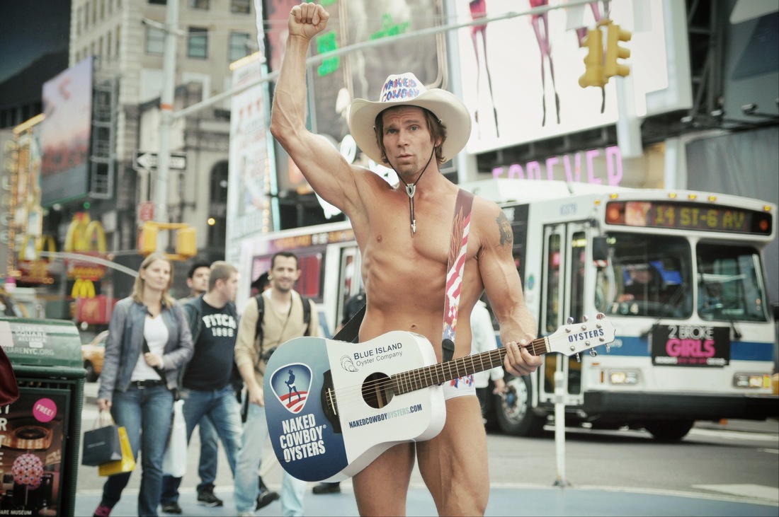 Naked cowboy Times Square New York