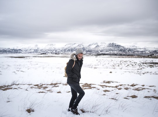 Seb, dans la neige