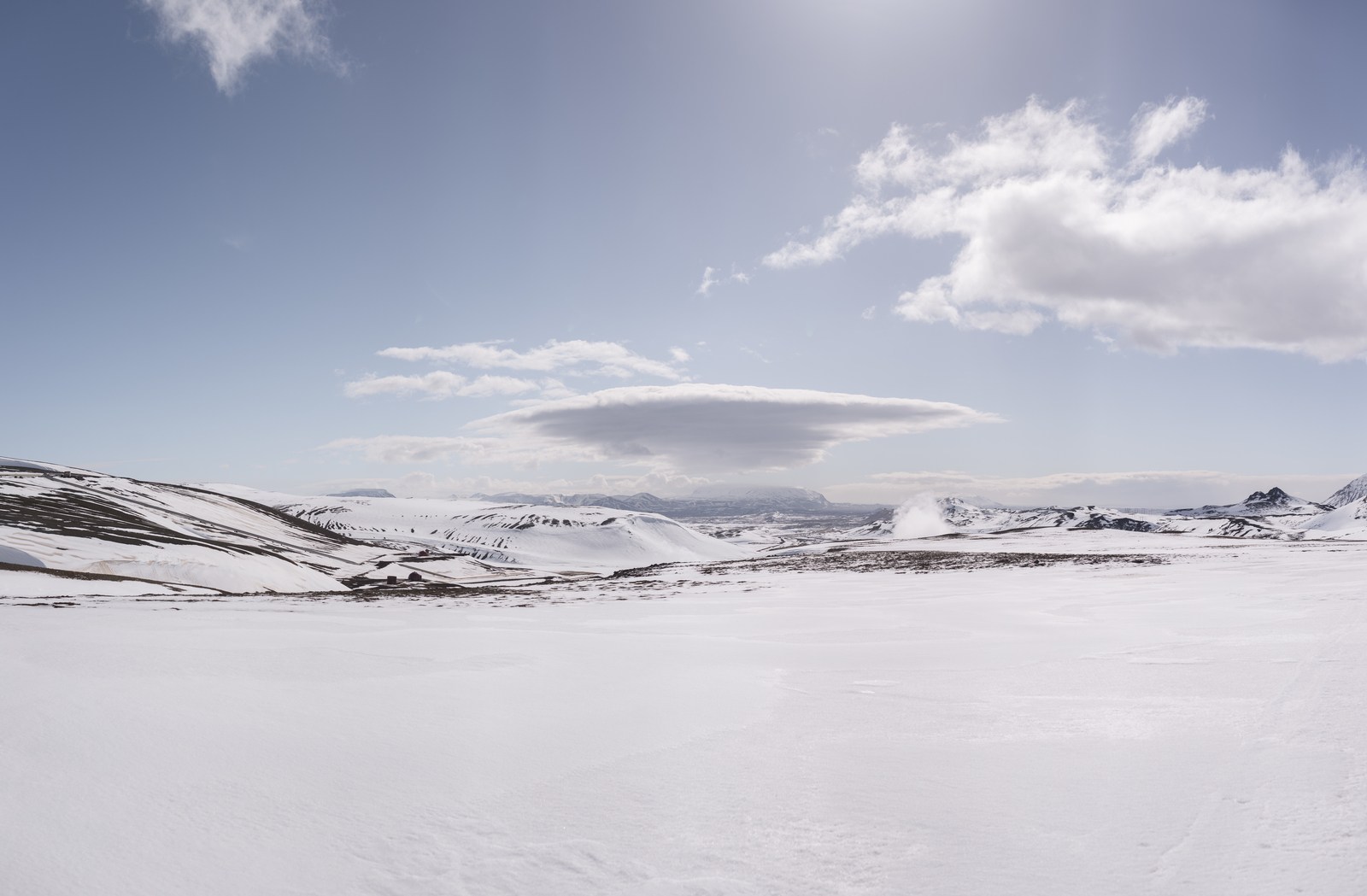 paysage d islande sous la neige
