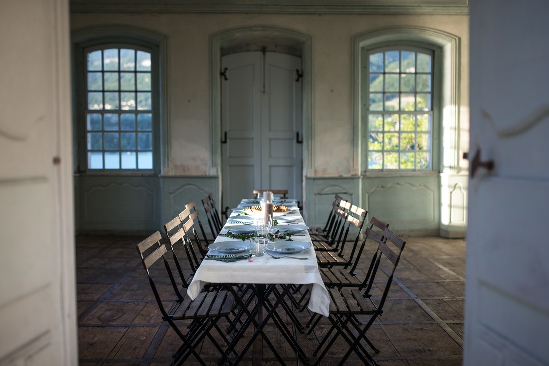 Repas au Château de Duingt