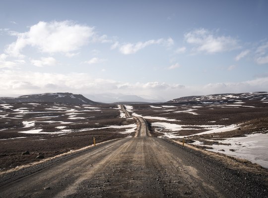 Route non bitumée, typique de l'Islande