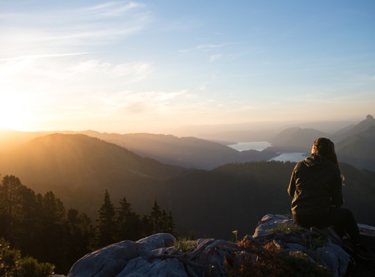 Couché de soleil sur Annecy