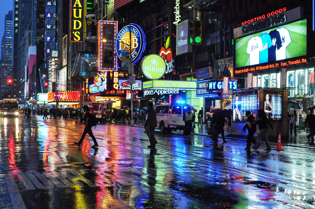 Nuit à Times Square New York