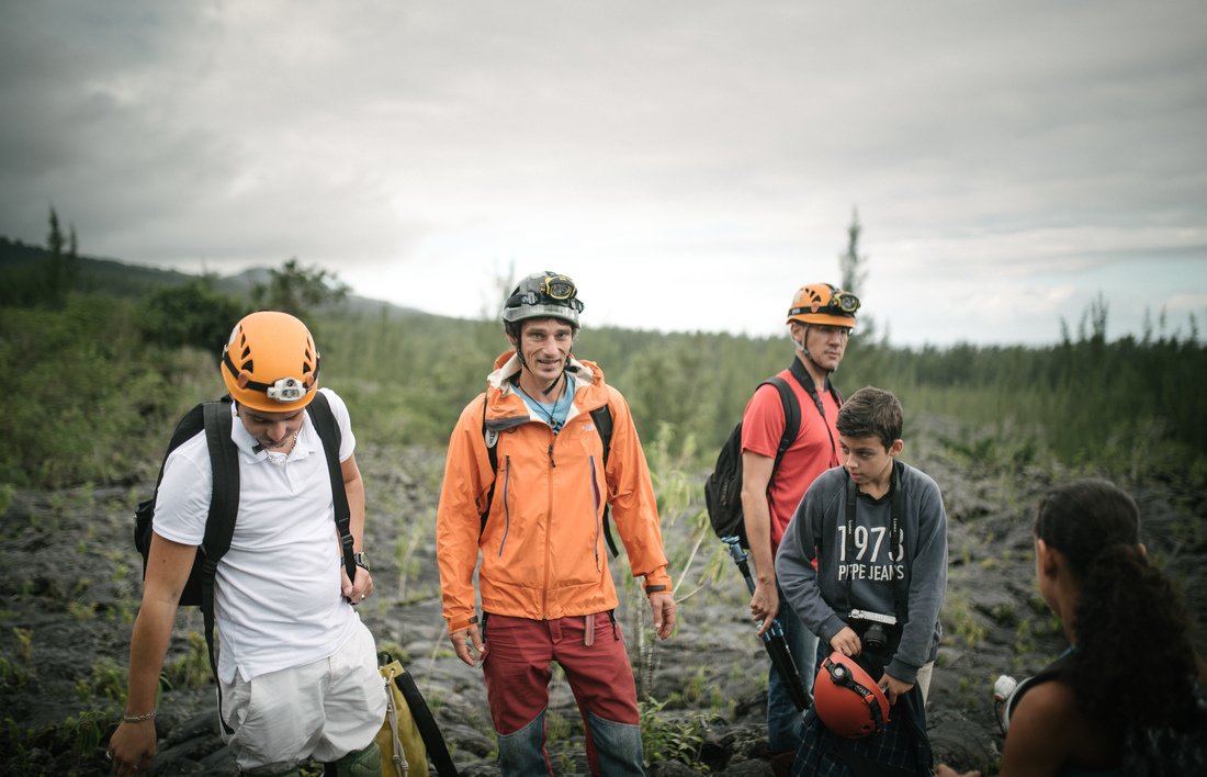 L'équipe d'explorateurs