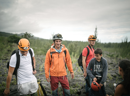 L'équipe d'explorateurs