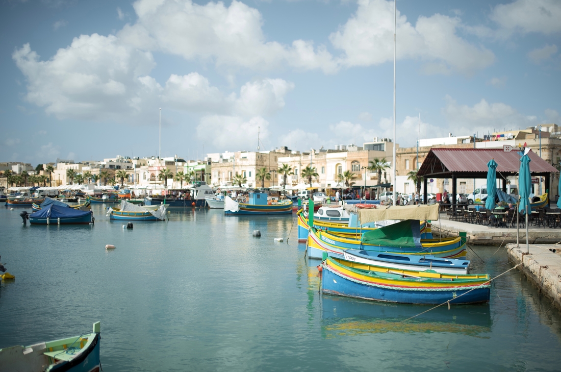 Bateaux de pêche maltais à Marsaxlokk