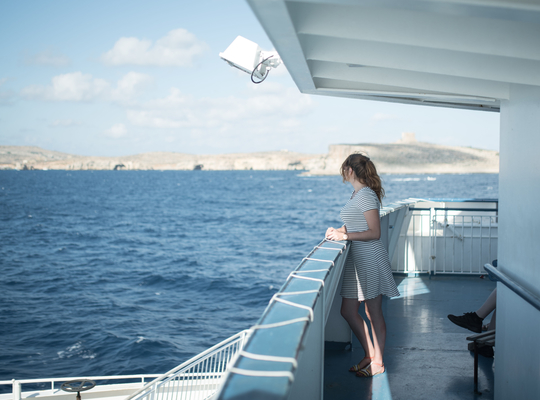 Ferry en direction de Gozo