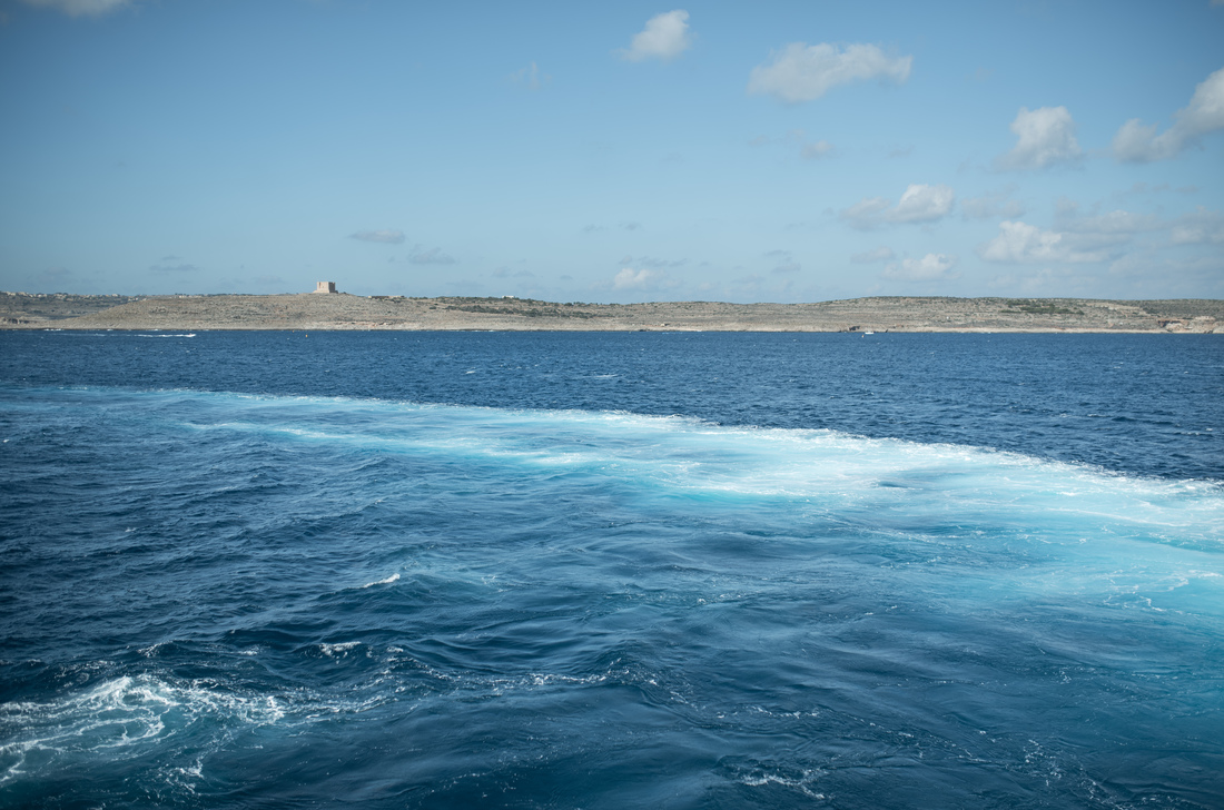 Dégradé de bleu sur Malte