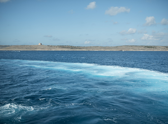 Dégradé de bleu sur Malte