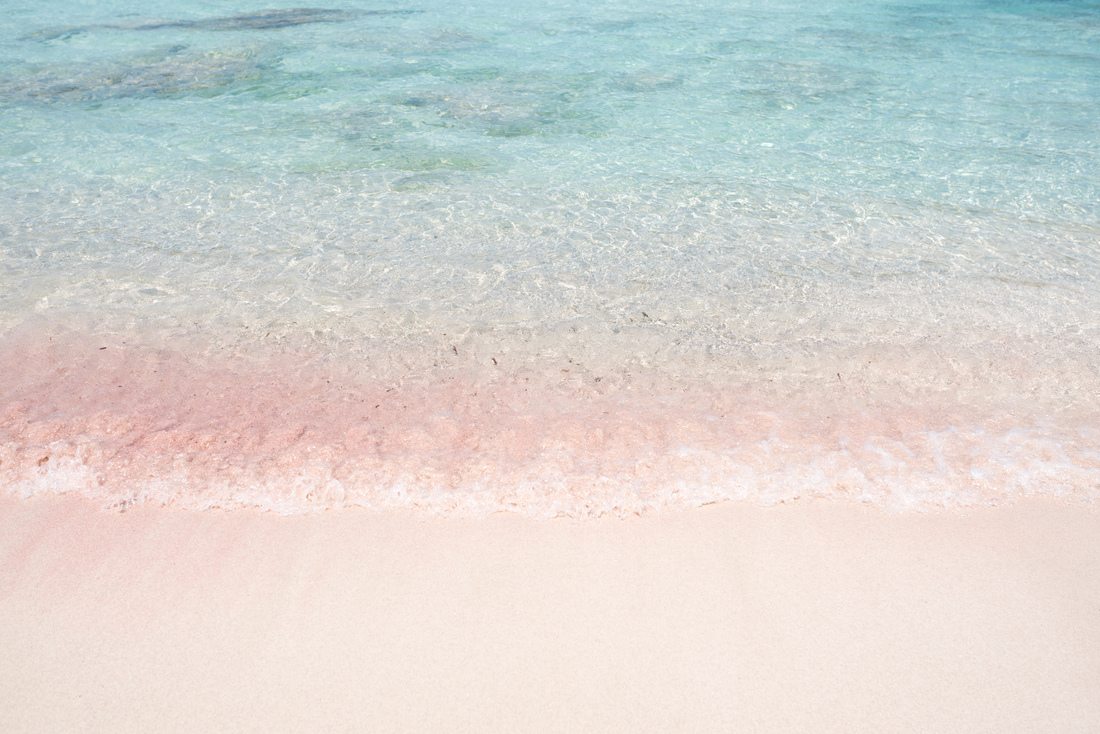 Dégradé de couleurs sur la plage d'Agulla