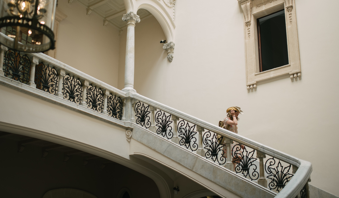 Le superbe escalier du Musée d'Art Moderne de Palma 