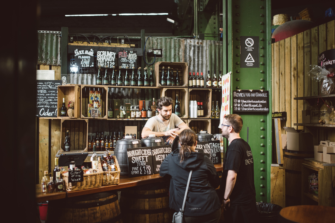 Stand de bières au borough Market